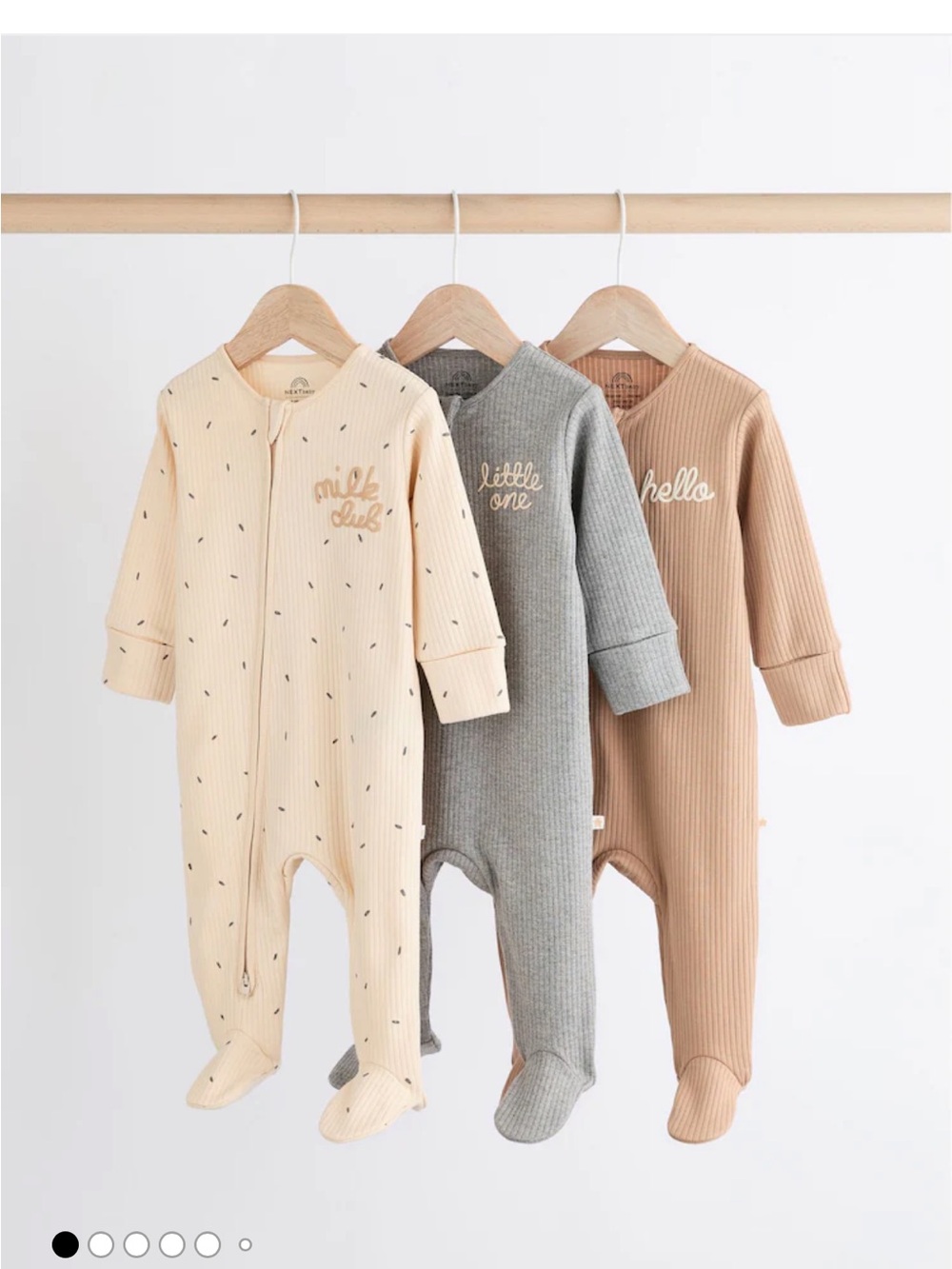 Neutral Milk Club Baby Two Way footies